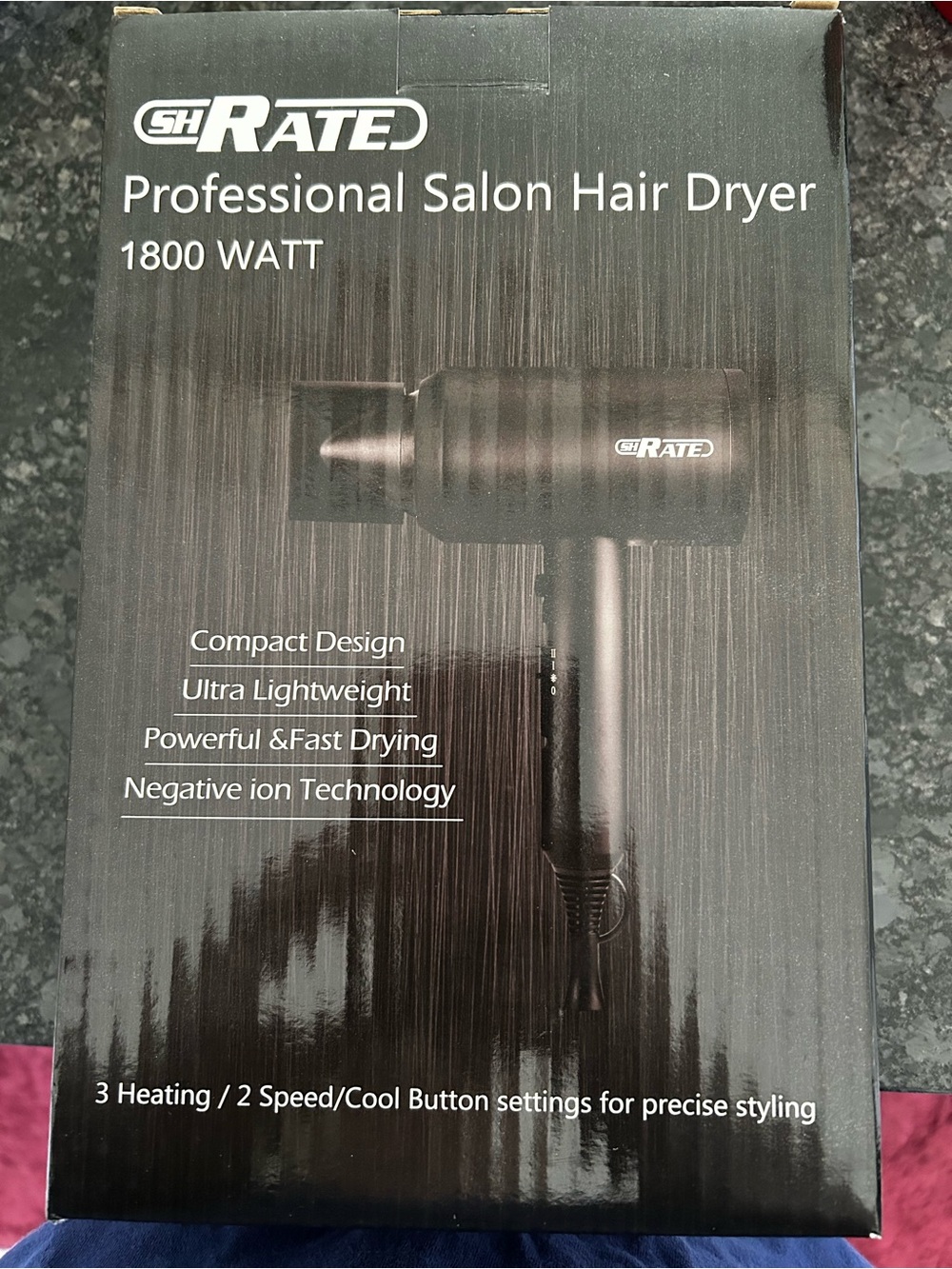 Professional Salon Hair Dryer - Black